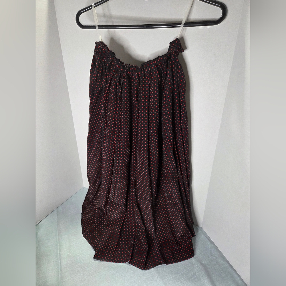 Koret Black Maxi Skirt with Red Dots Size 18w